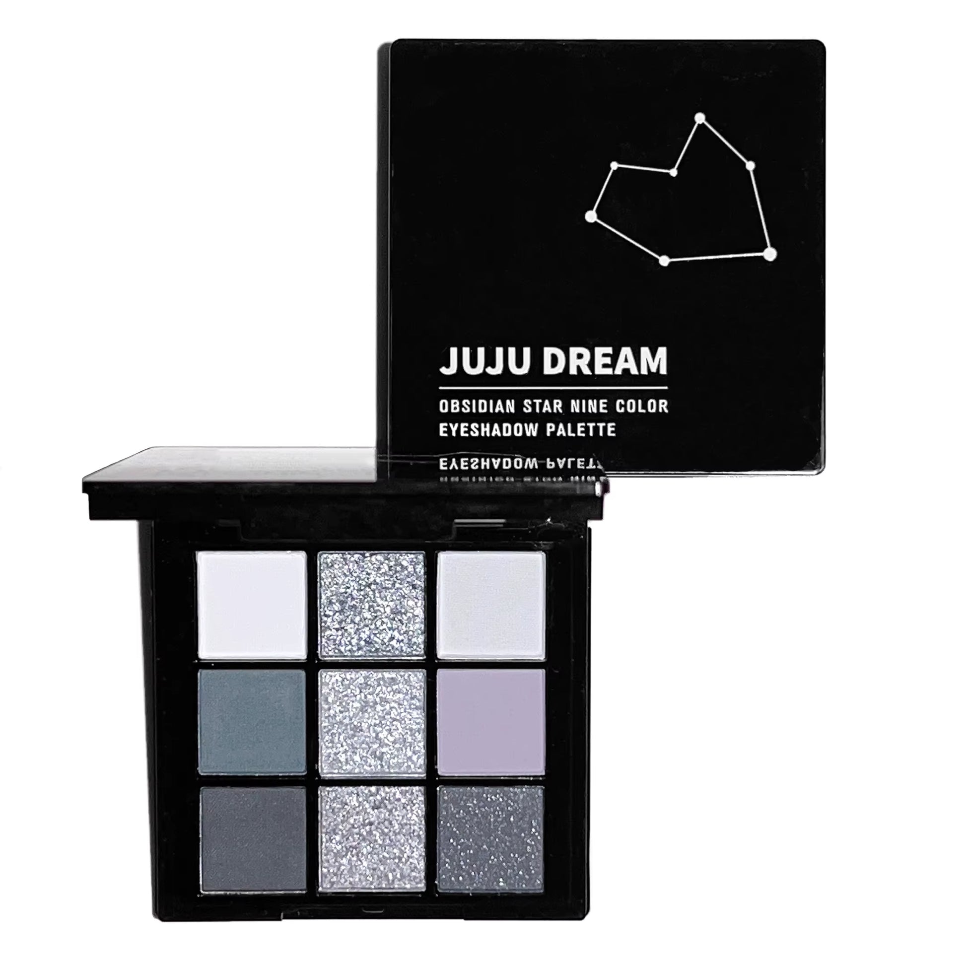 Black Light Star Nine-Color Eye Shadow Plate Smoky Makeup Dark Black Dark Cement Plate Cross-Border